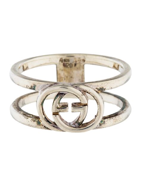 gucci band ring|gucci interlocking ring silver.